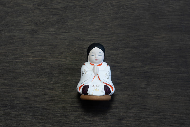 合掌人形 白童子（着色）