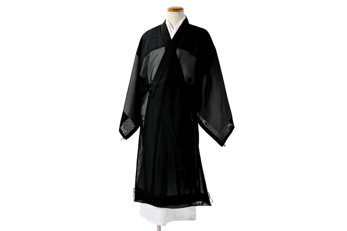 紗改良服 楽天市場】【送料無料】【日本製】女性用改良衣 黒紗 紐通し付き