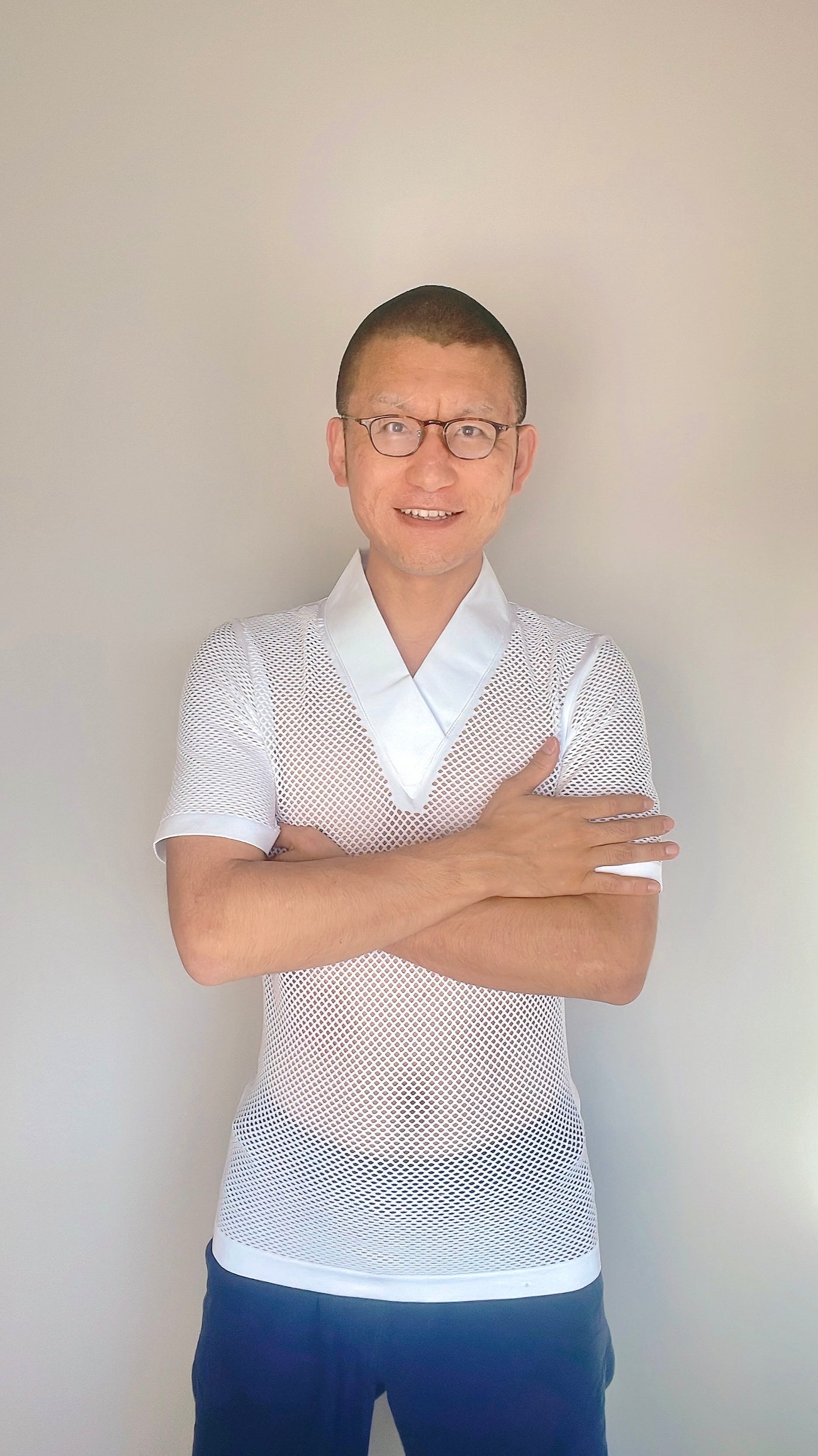 襦袢 Tシャツ型 網網メッシュ 快適サラサラ Q-MAX – 直七法衣店