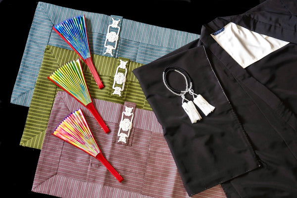 レンタル 子供用｜五条袈裟 布袍 中啓 半装束念珠