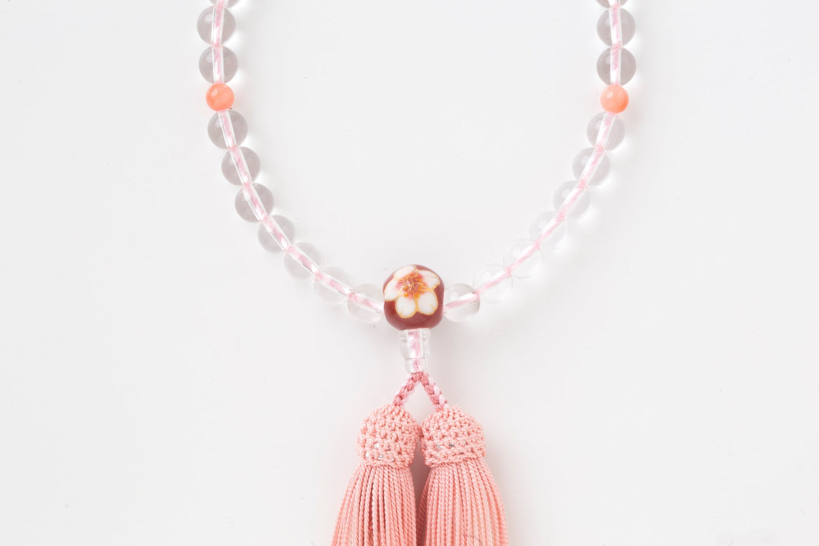 新品 宝珠焼 ギフト】七宝焼 水晶 青色 ブレスレット 数珠 京念珠 京都 UDA164